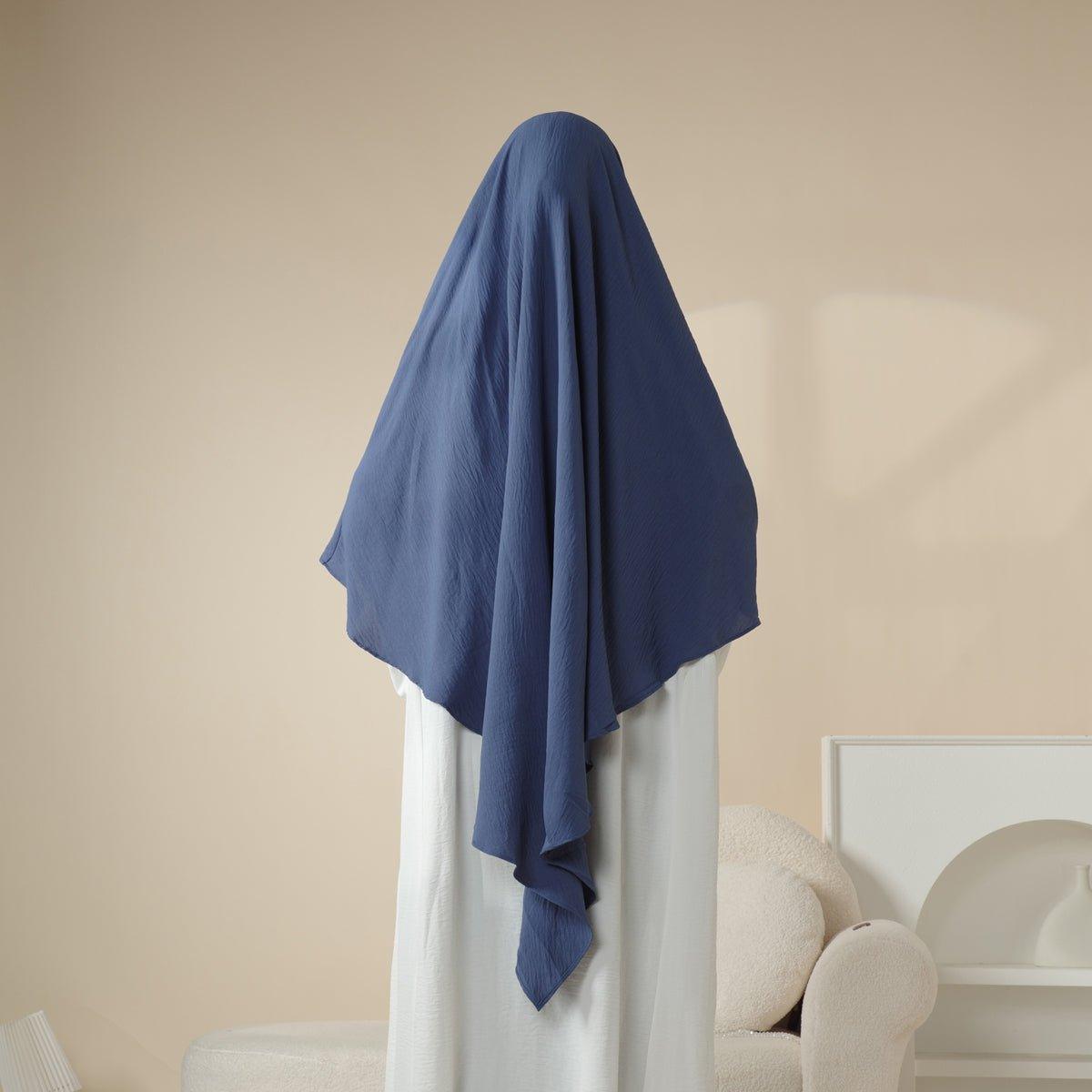 MK005 Khimar une couche en crêpe