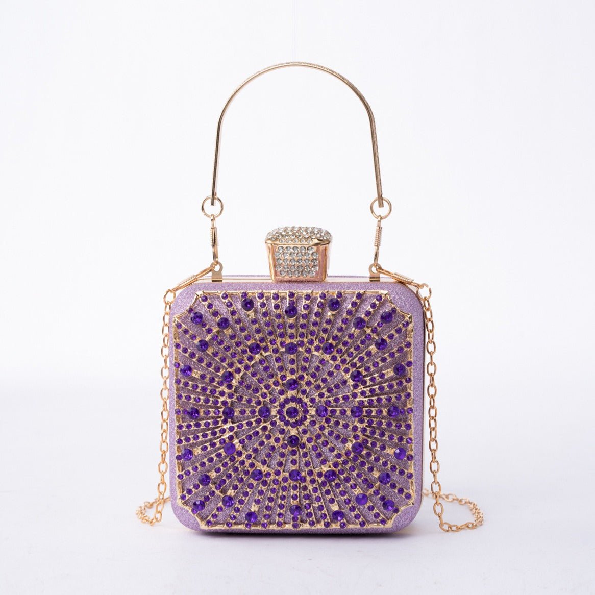 Sac Elegance Brilliant Diamond - Sac boîte de soirée fait main pour soirées et mariages (MAC269)