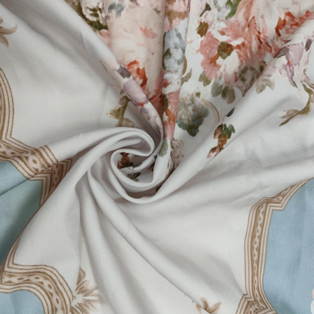 Robe Longue Fleurie Vintage | Robe Style Victorien à Col en V et Manches Longues (MA378)