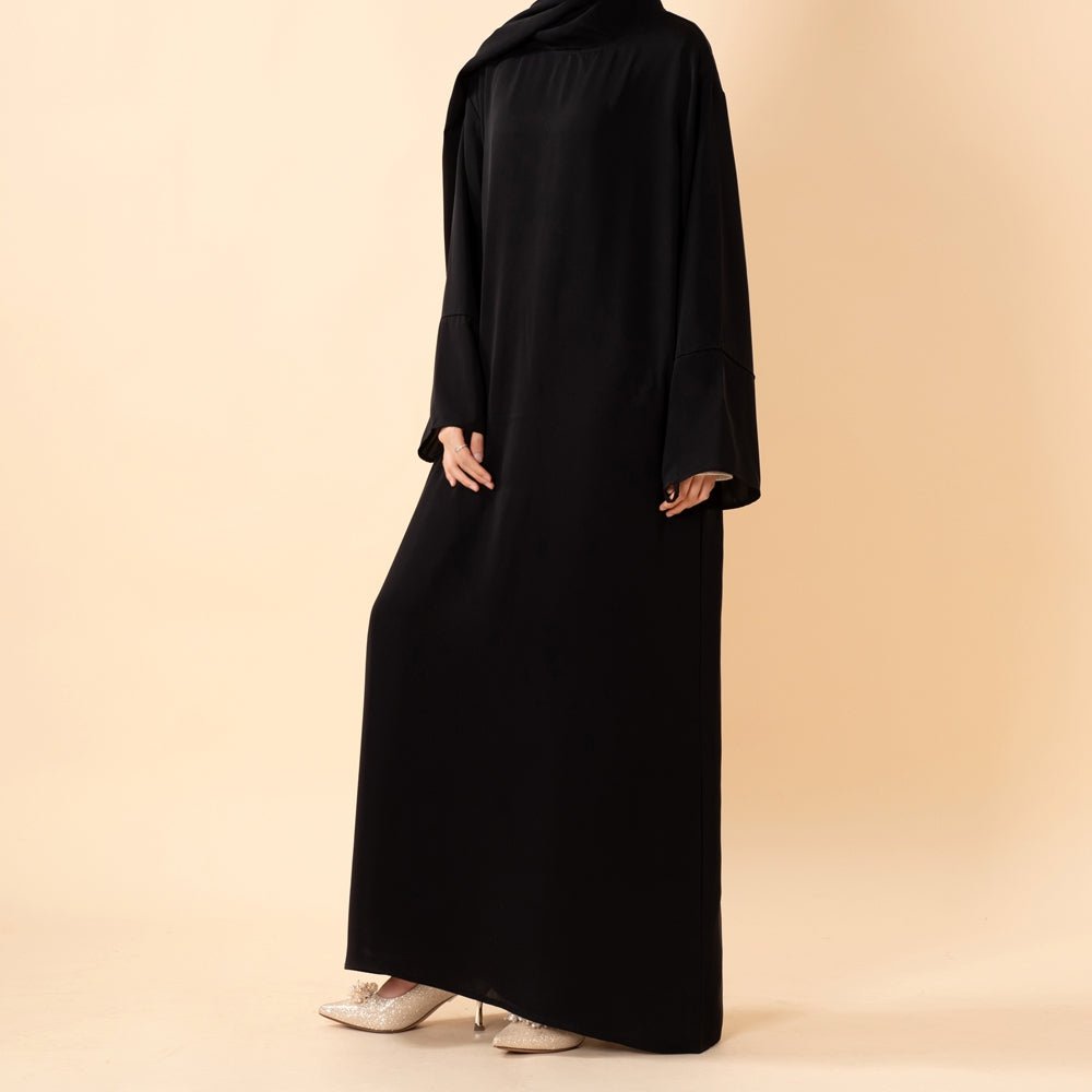 Abaya une pièce premium hijab pour femmes | Abaya de voyage en tissu Nida (MJ024)