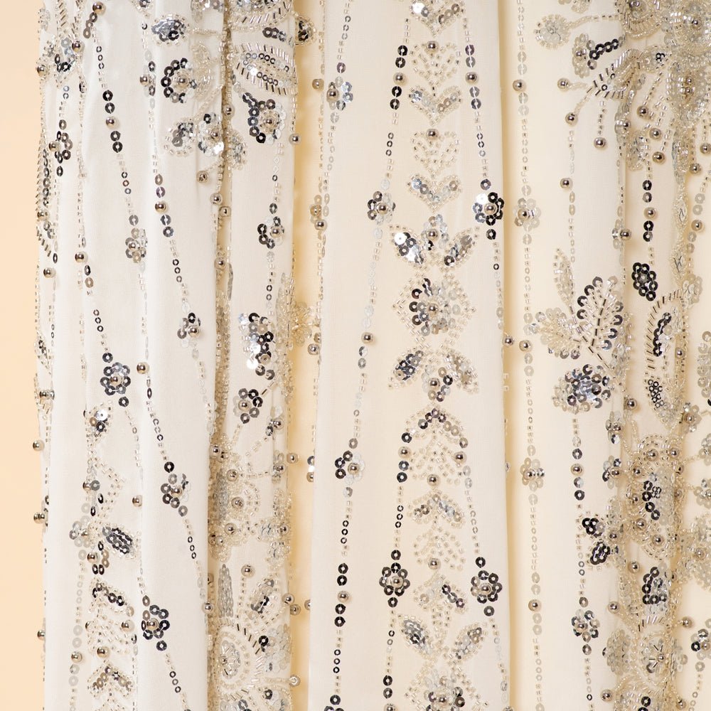 Abaya Ailes de Chauve-souris Brodée à Perles et Paillettes (MA451)