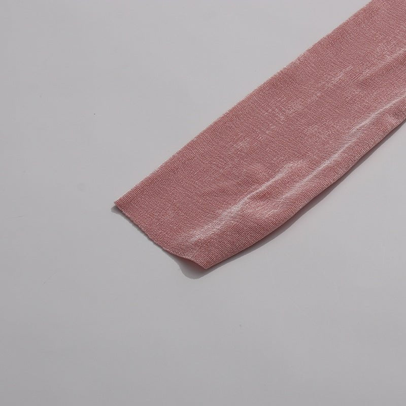 Robe Maxi Plissée en Diagonale (MS467)