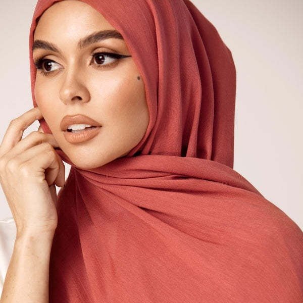 Hijab Moderne Doux et Respirant | Hijab Uni Polyvalent (MH188)