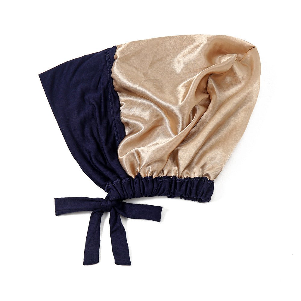 Sous-bonnet léger double épaisseur doublé satin pour hijab - Confortable et respirant (MH023)