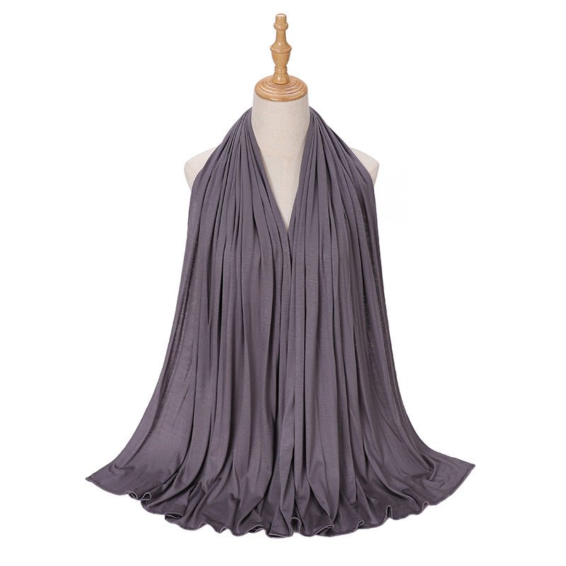 Hijab Premium Style Bohème en Coton Mercerisé Grand Format (MH114)