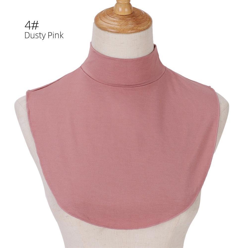Faux col en coton uni pour rehausser une tenue (MAC144)