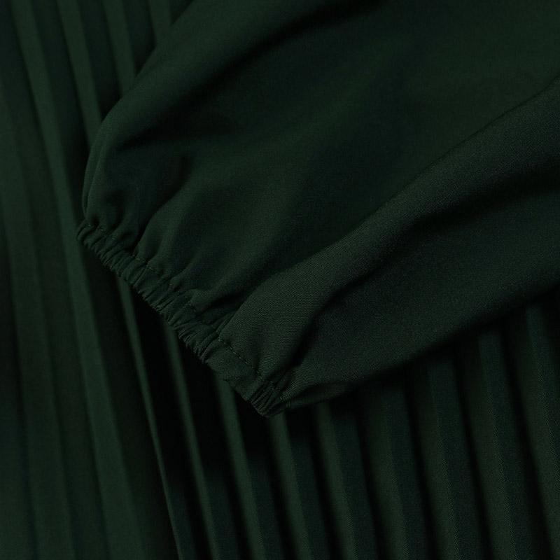 Abaya plissée unie et simple (MA094)