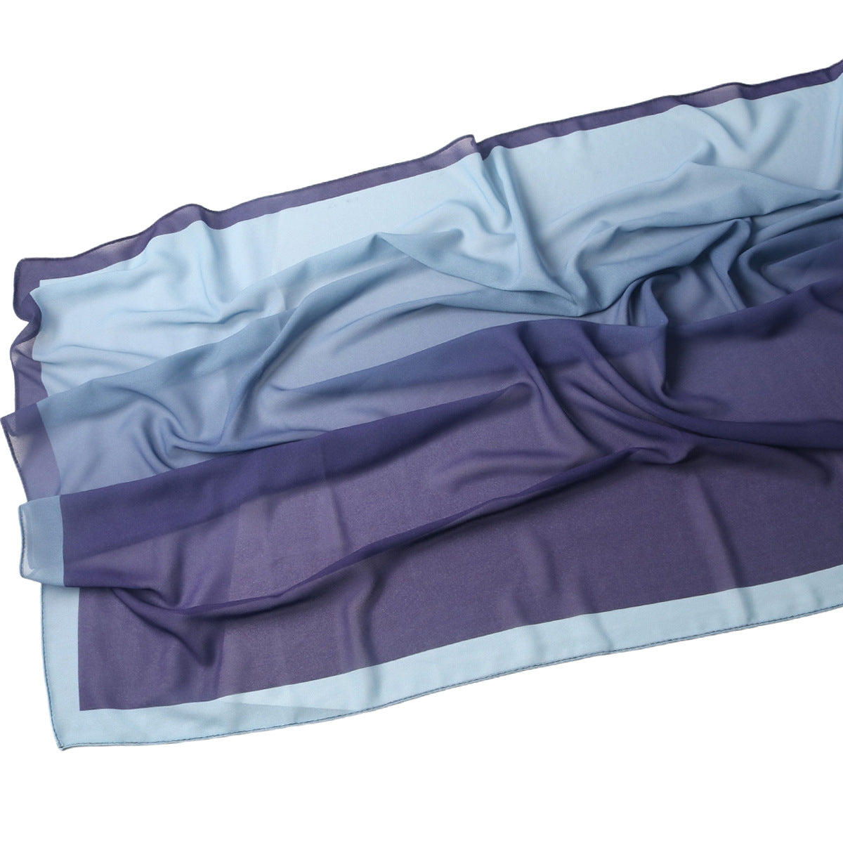 Hijab en Mousseline Perlée Premium de Luxe Dégradé (MH148)