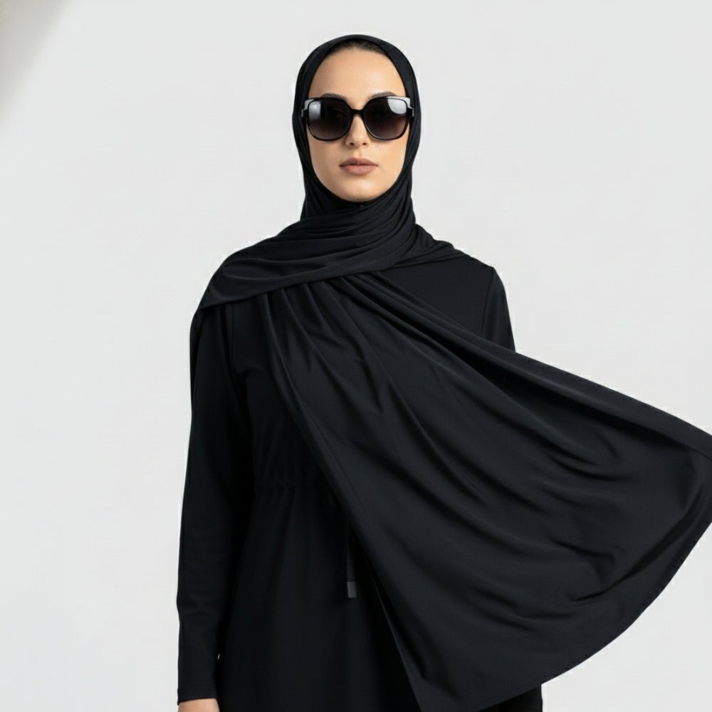 Hijab de Sport Rafraîchissant Antidérapant Premium | Hijab de Sport Respirant (MH196)