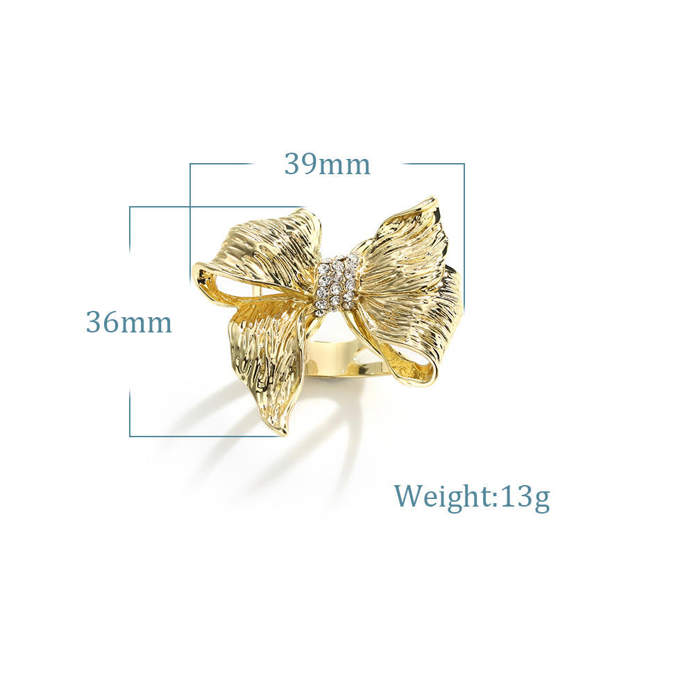 Bague Foulard Hijab Brodée à Nœud Polyvalente (MAC340)