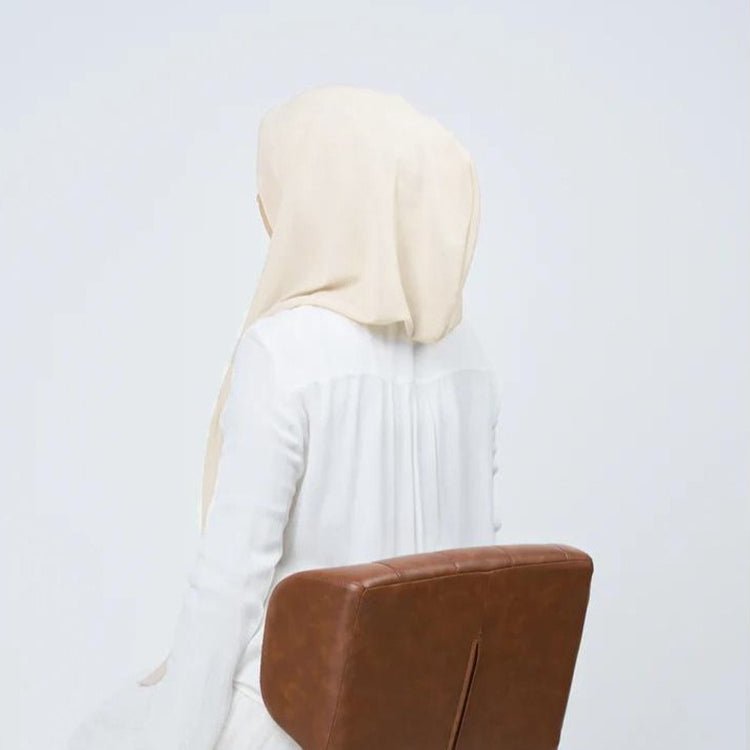 Hijab Instant en Mousseline avec Fermeture Magnétique (MH202)