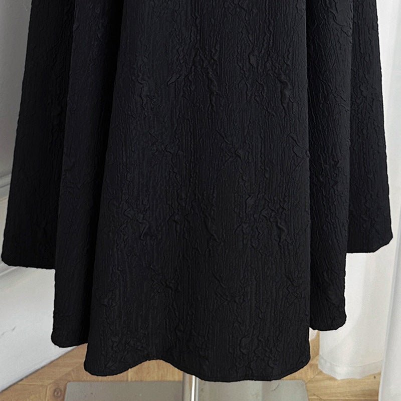 Robe Maxi Col en V en Dentelle Française (MS361)