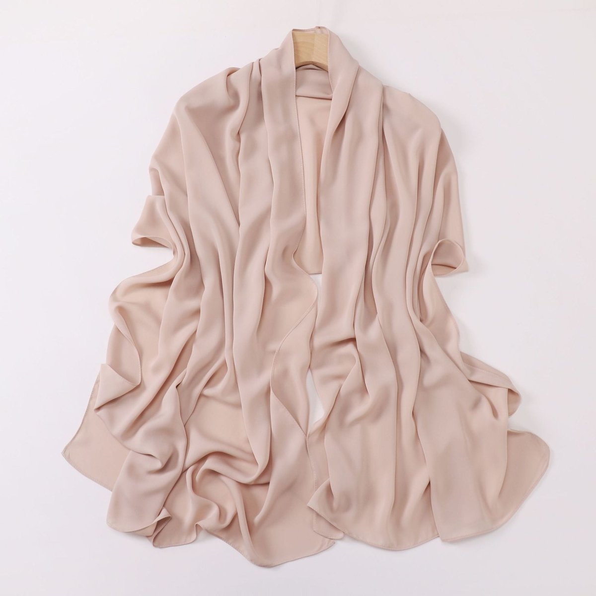 Hijab Long Anti-Froissement Effet Soie (MH154)