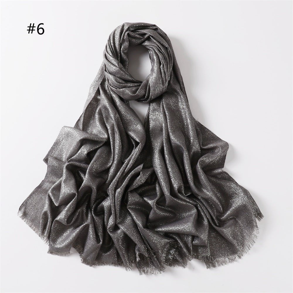 Hijab en Soie Artificielle Brillante Shining (MH100)