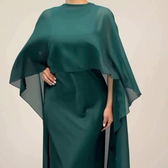 Robe Abaya avec Cape (MS320)