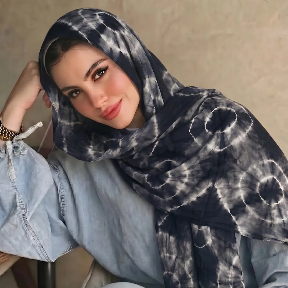 Foulard Hijab Tie-Dye (MH232)