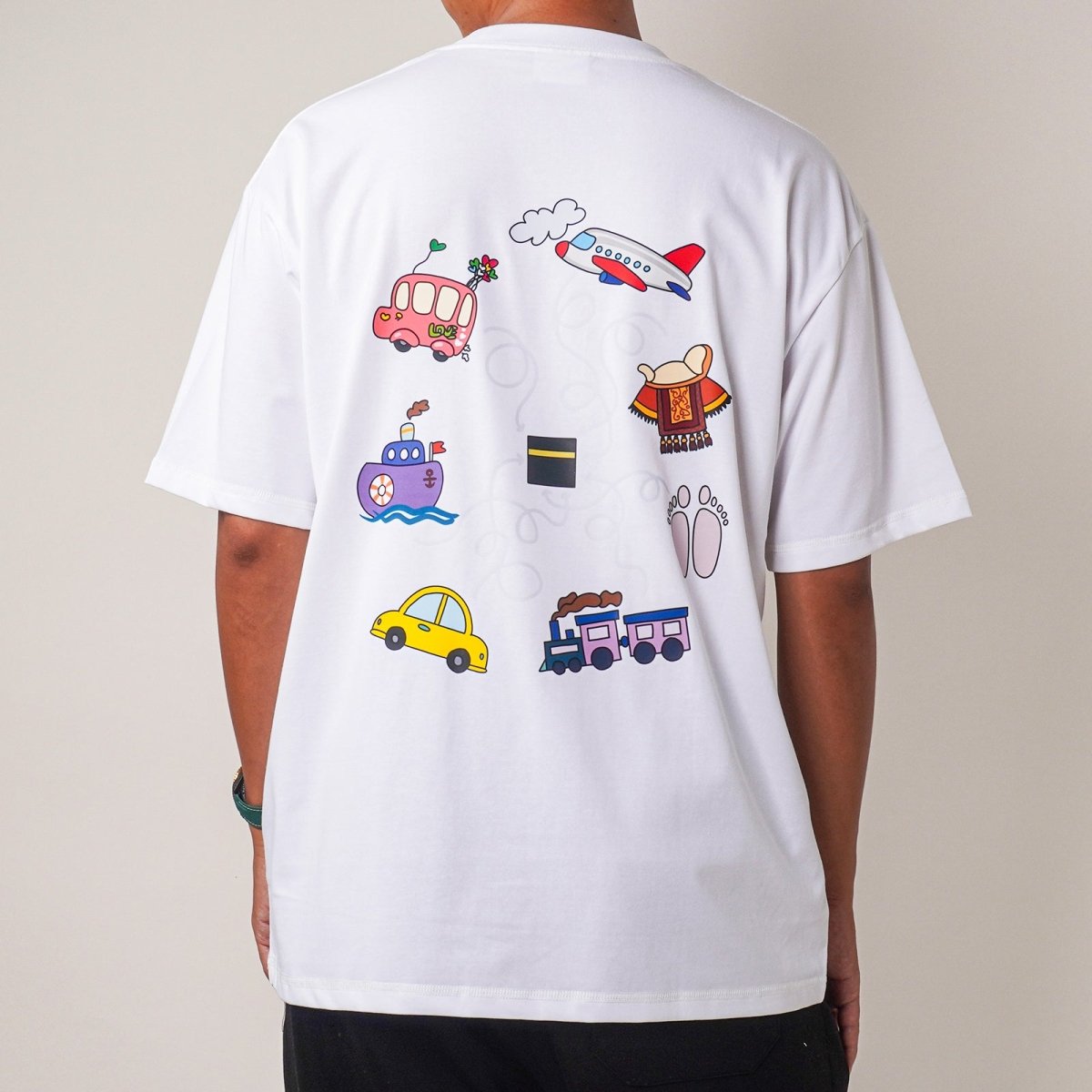 T-shirt à manches courtes au design artistique islamique (MS182)