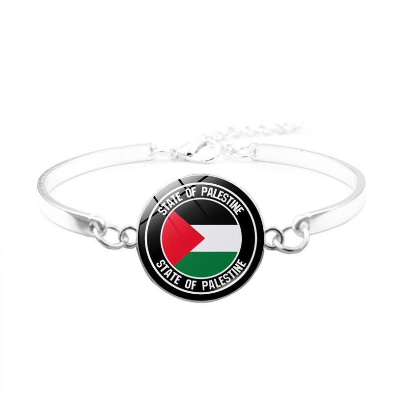 Bracelet Free Palestine | Bracelet Keffieh Drapeau Palestinien (MAC081)
