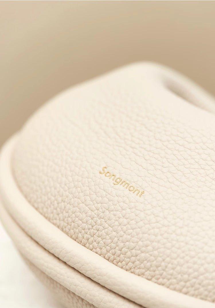 Sac Lune en cuir véritable, tendance et polyvalent (MAC069)
