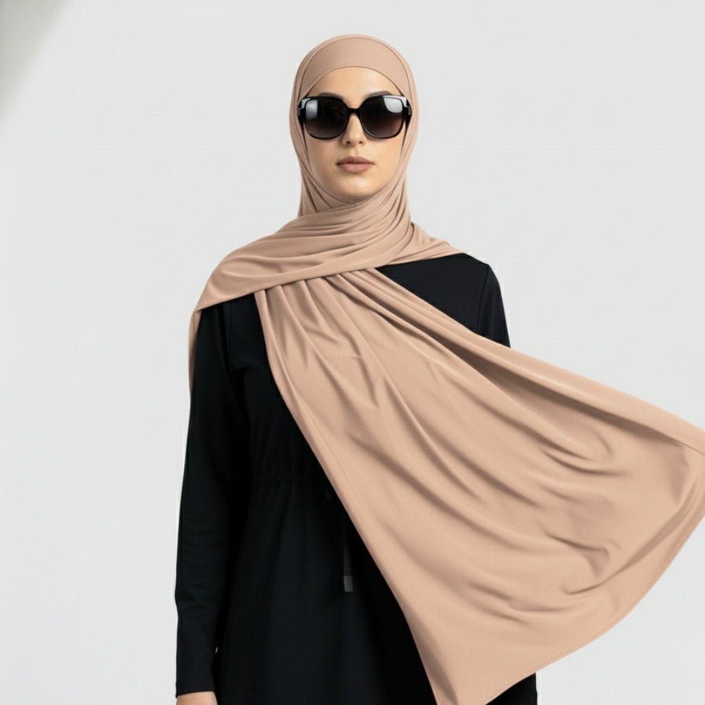 Hijab de Sport Rafraîchissant Antidérapant Premium | Hijab de Sport Respirant (MH196)