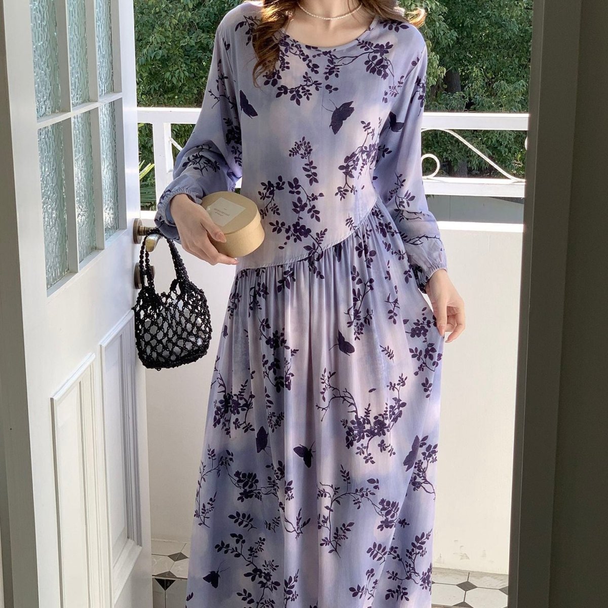 Robe Maxi Imprimé Floral (MS425)