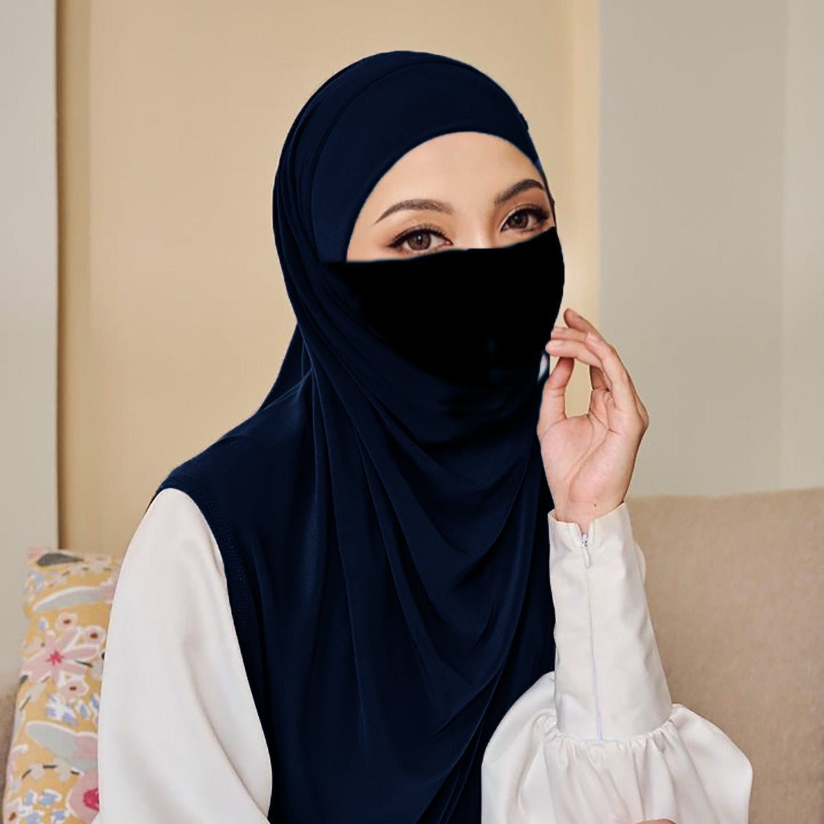 MH081 Hijab Foulard Chapeau Polyvalent