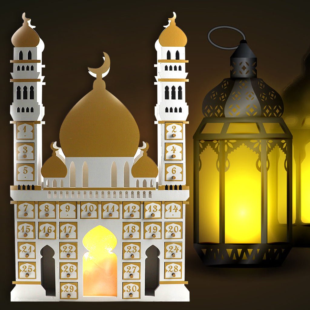 Château arabe en bois - Compte à rebours du Ramadan (MAC384)