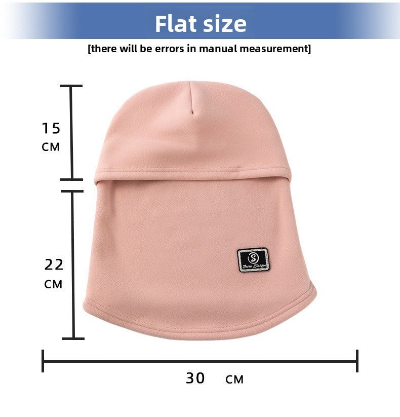 Cagoule Masque Doublée Polaire | Cagoule d'Hiver Coupe-Vent pour Vélo avec Protection des Oreilles (MAC308)