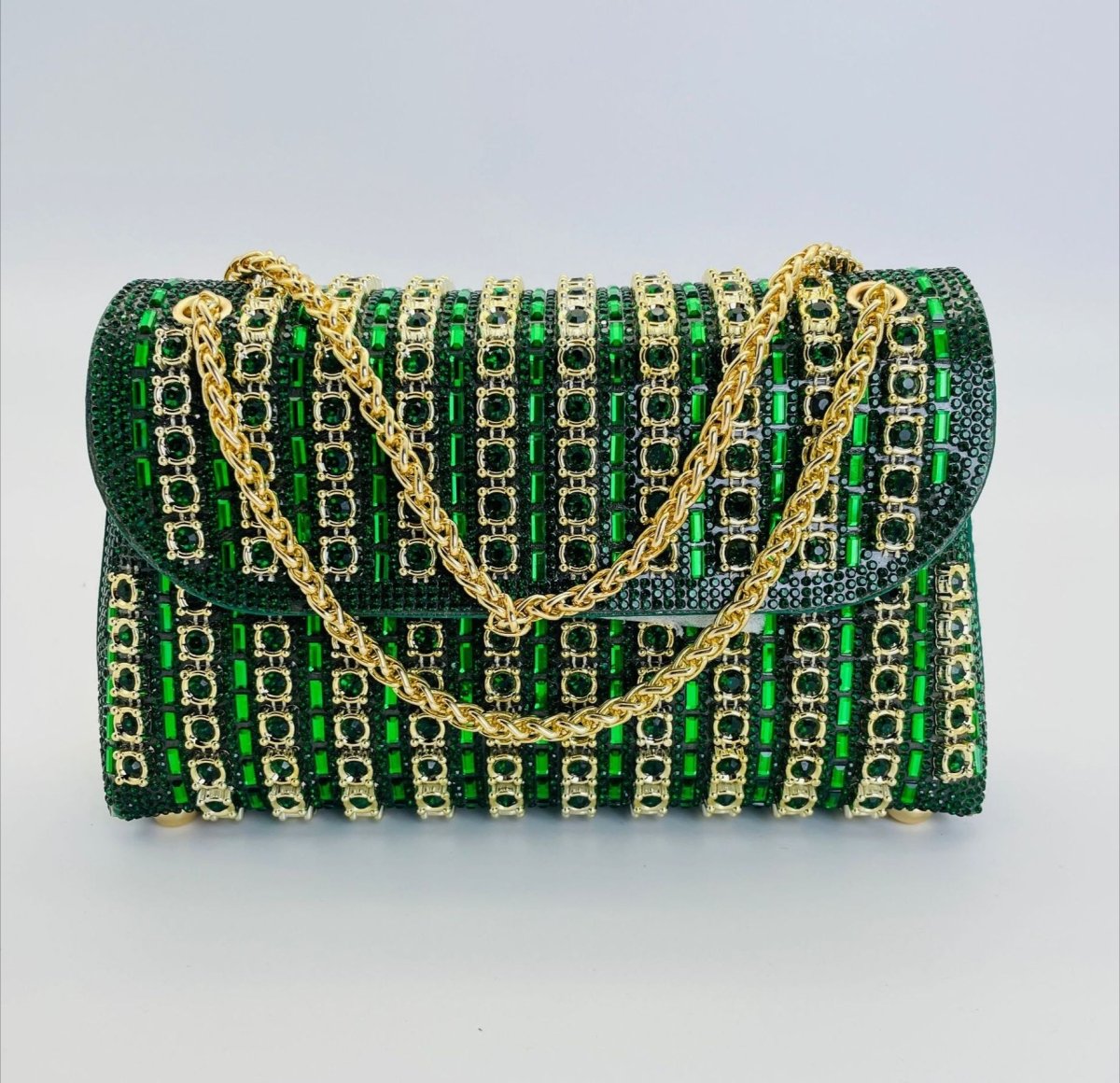 Sac pochette de soirée premium en strass cristal (MAC427)