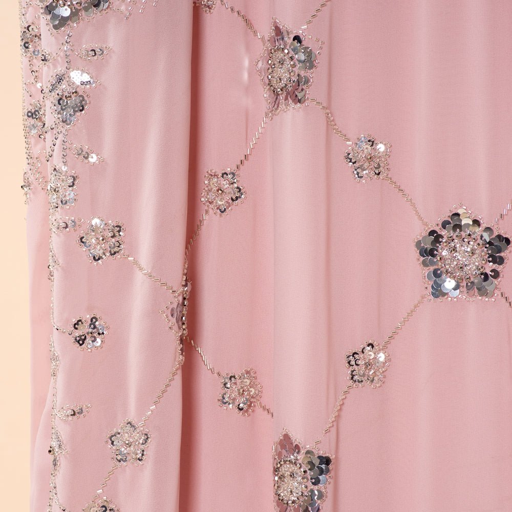 Abaya Batwing Brodée de Paillettes (MA454)