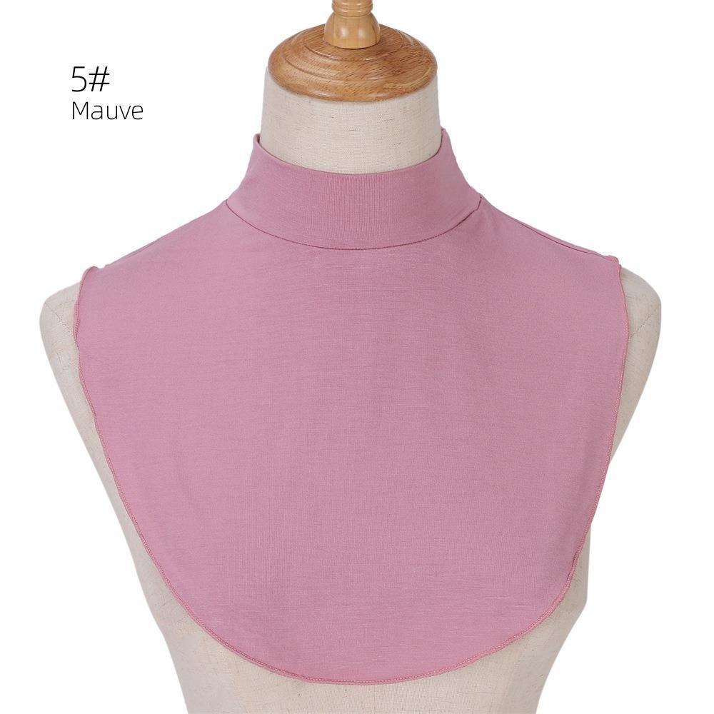 Faux col en coton uni pour rehausser une tenue (MAC144)
