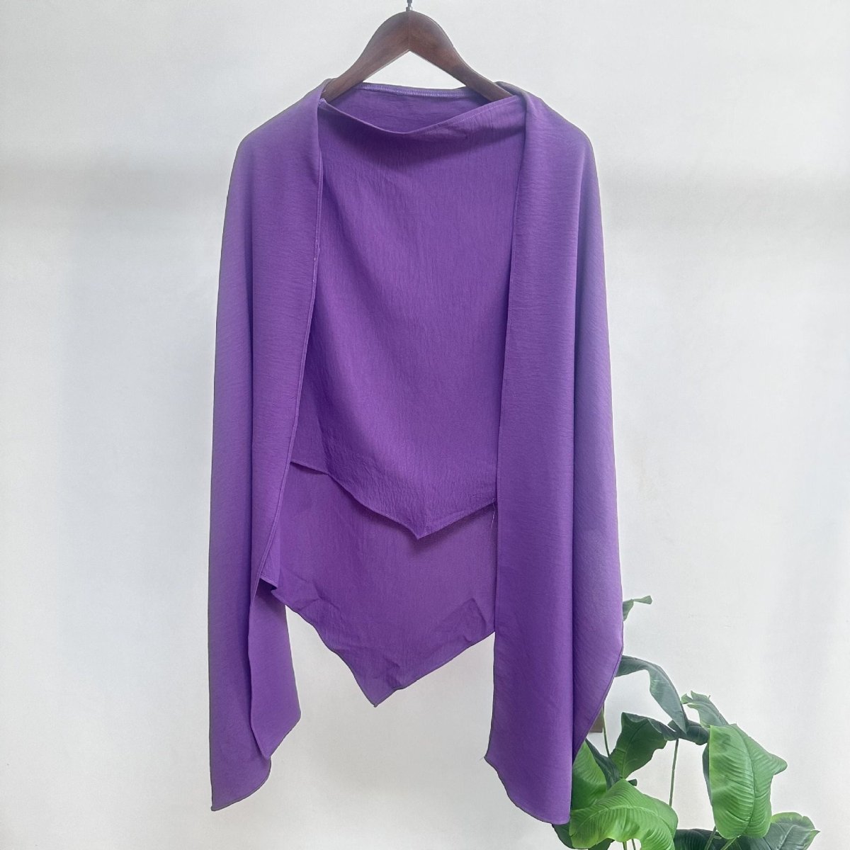 Hijab Châle Fashion à Simple Épaisseur avec Écharpe (MH082)