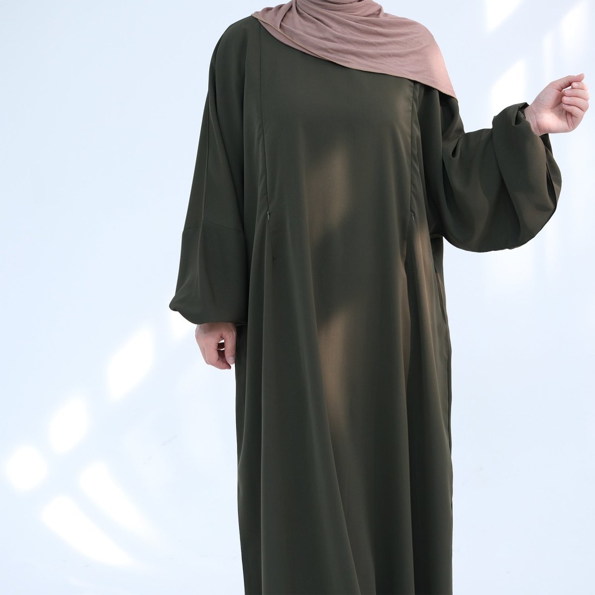 Abaya d'allaitement en tissu Nida (MA387)