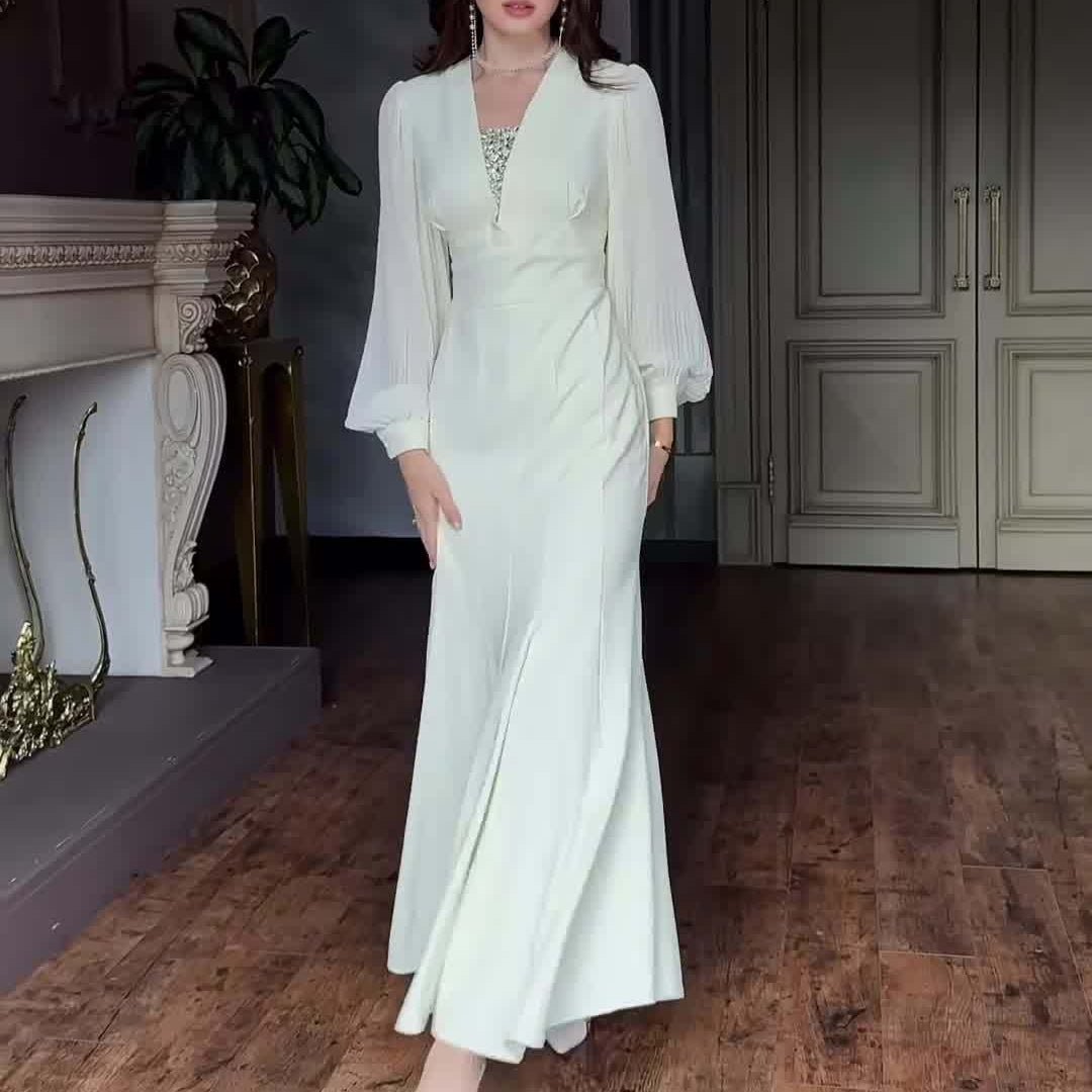 Robe habillée taille empire élégante (MS340)