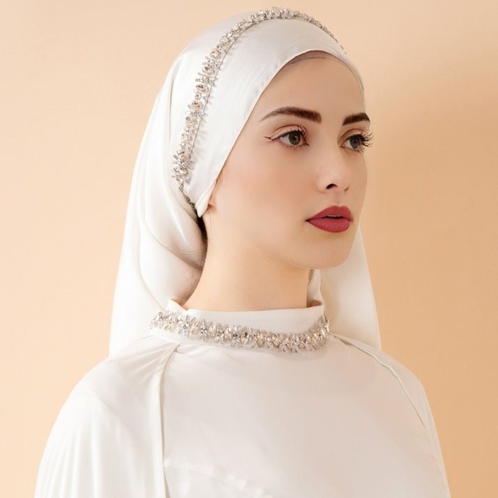 Cape Abaya Royal en Satin de Luxe (MA326)