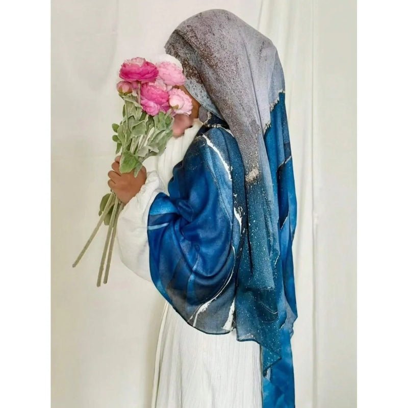 Hijab Marbré Aquarelle Bohémien (MH124)