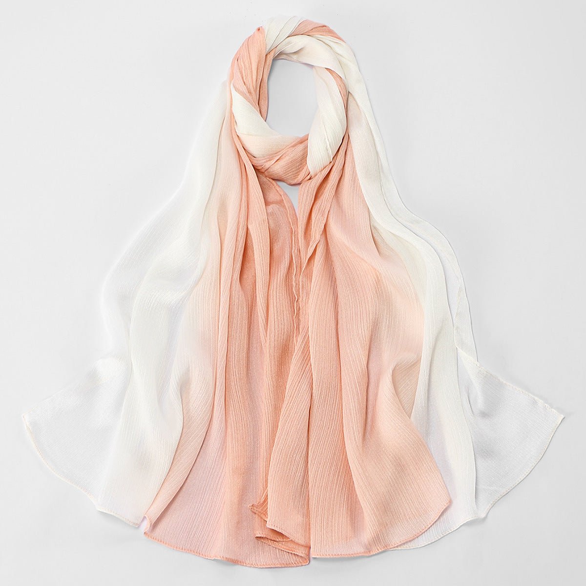 Foulard Hijab Texture Froissée Dégradé (MH253)