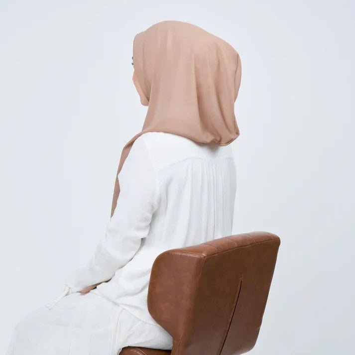 Hijab Instant en Mousseline avec Fermeture Magnétique (MH202)