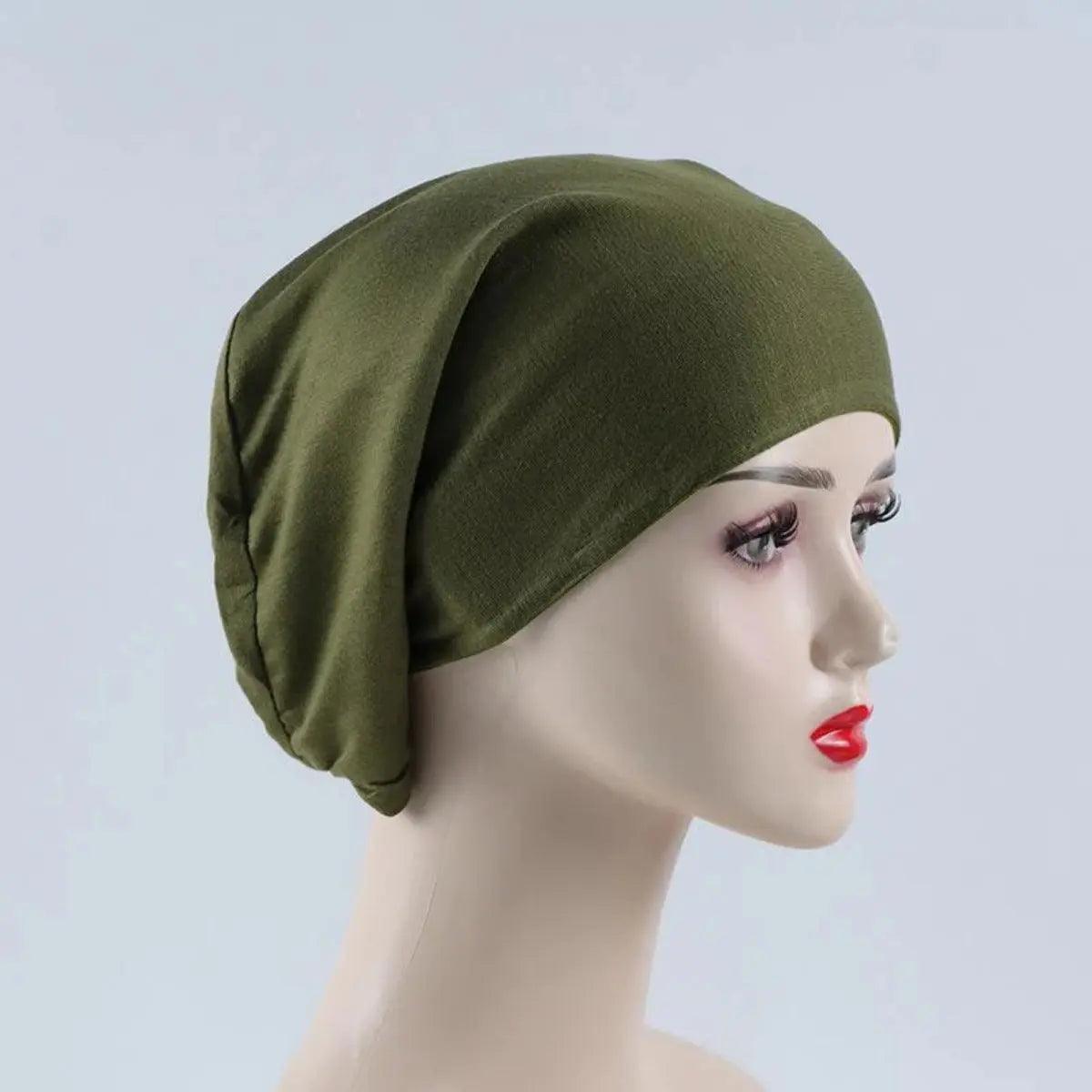 Sous-bonnet doublé en satin double couche (MH010)