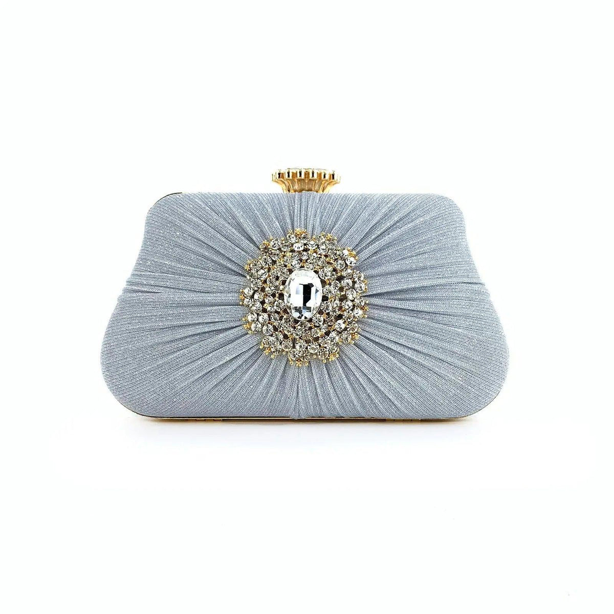 Sac MAC033 pour femme, plissé, artisanal, orné de strass