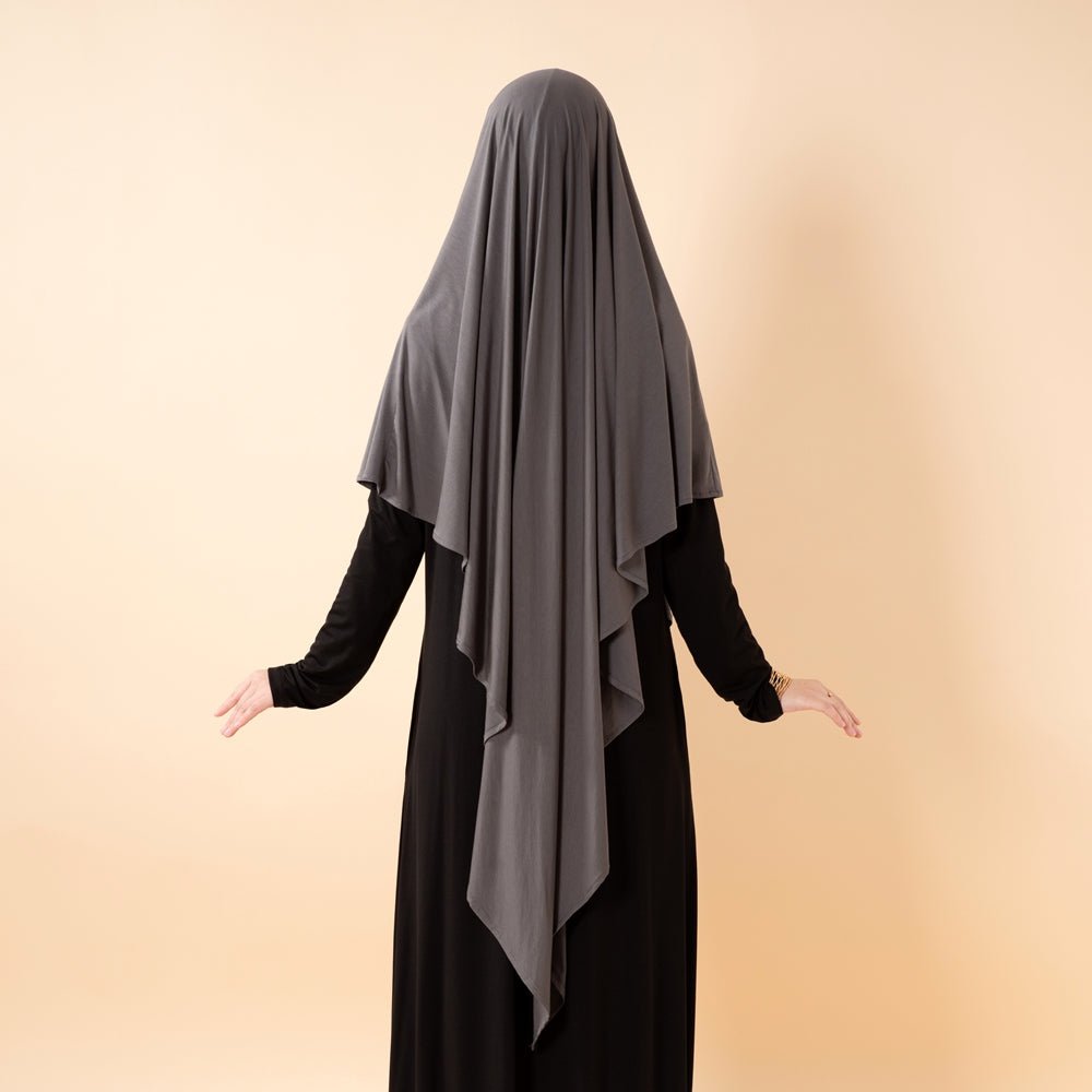 Khimar Premium en Lenzing™ Modal avec voile facial intégré (MK029)