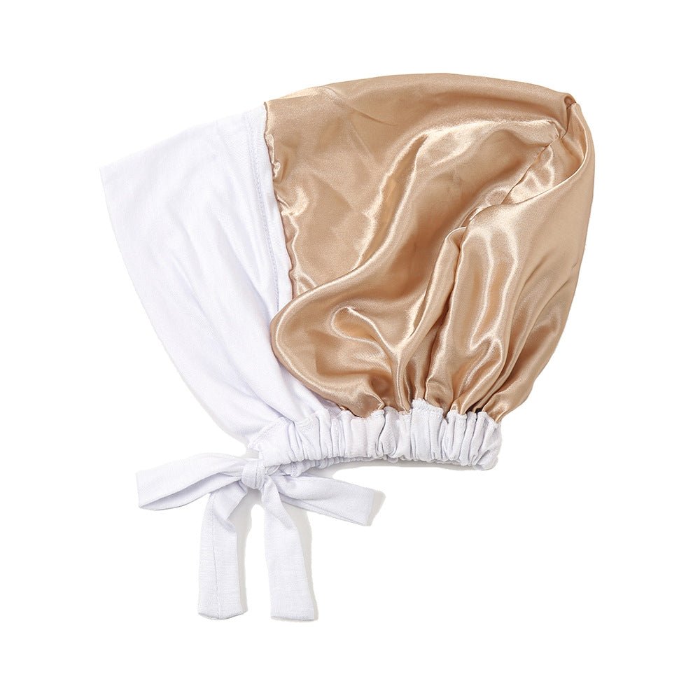 Sous-bonnet léger double épaisseur doublé satin pour hijab - Confortable et respirant (MH023)