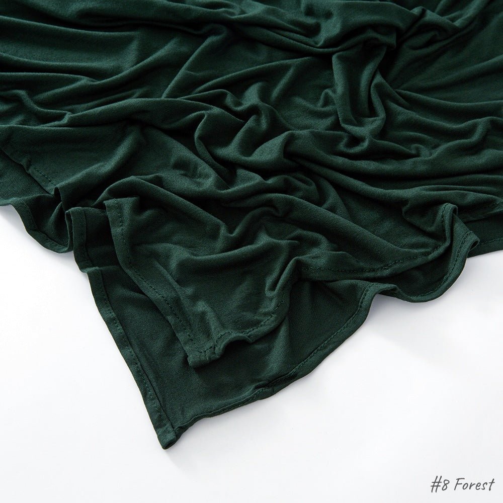 Hijab en Coton Mercerisé Jersey Bouclé Angle Droit, Haute Qualité, Respirant (MH068)