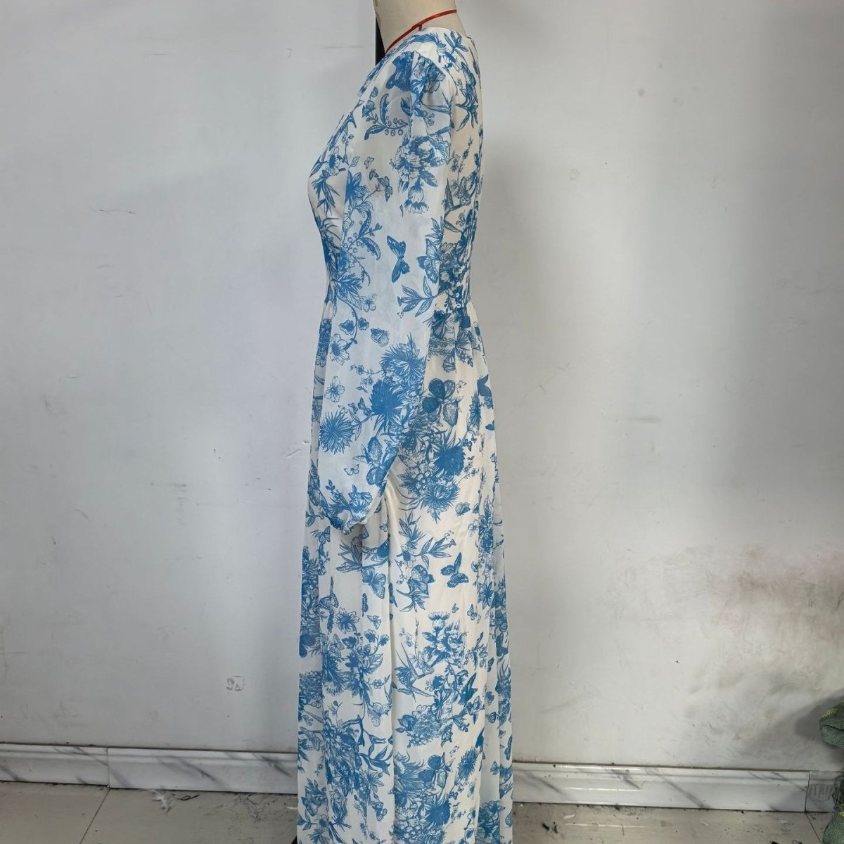 Robe Maxi Imprimé Botanique (MS392)