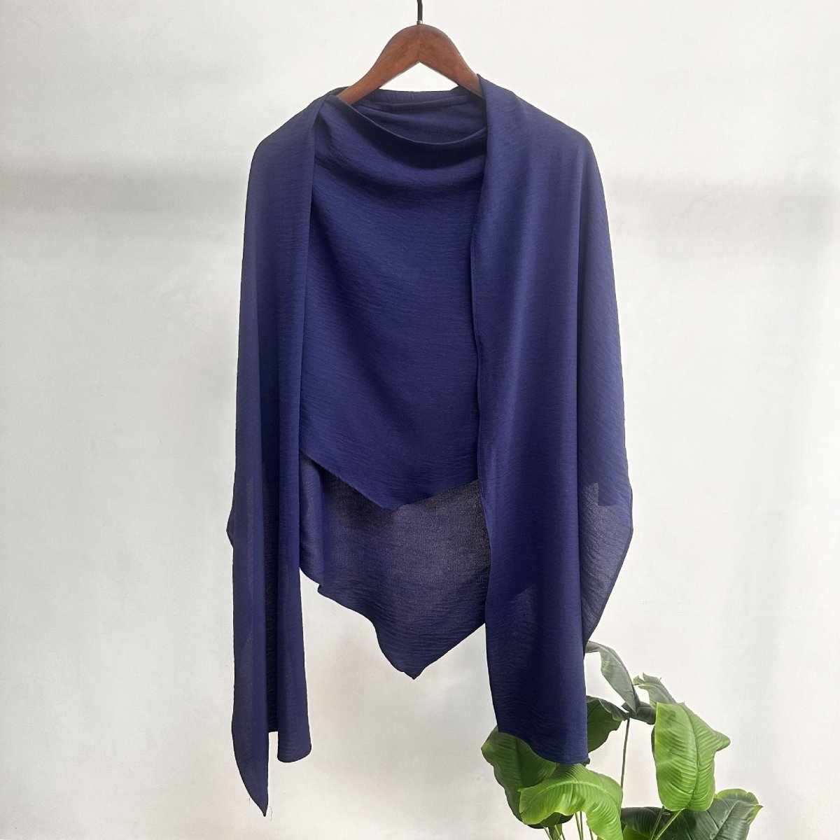 Hijab Châle Fashion à Simple Épaisseur avec Écharpe (MH082)