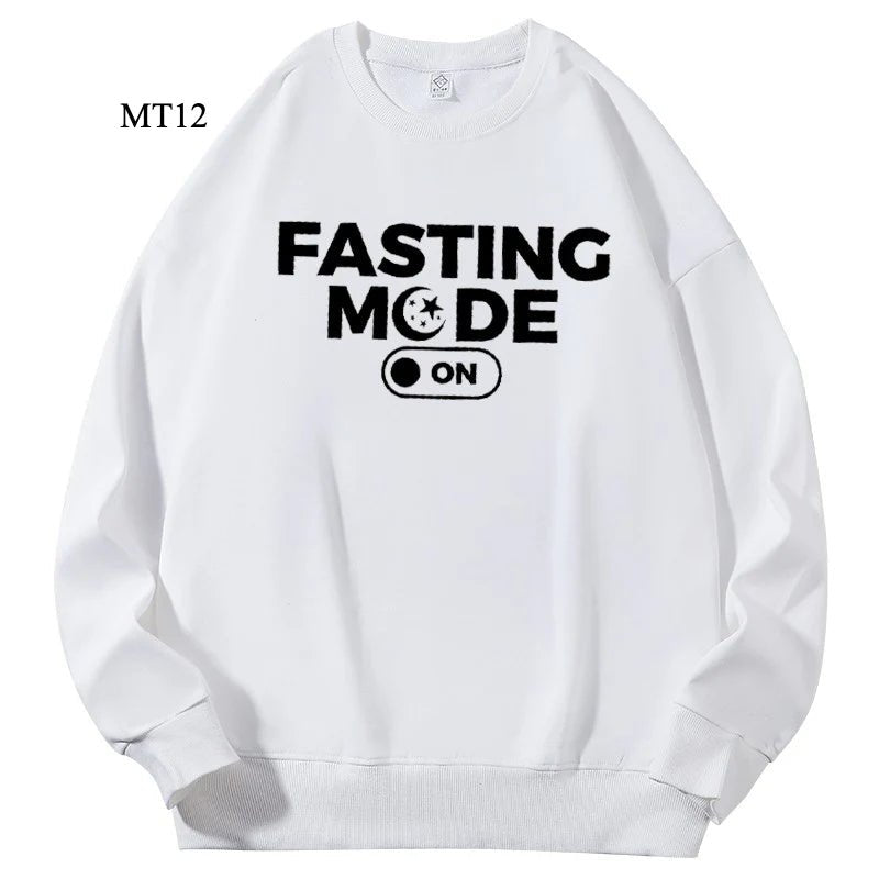 Sweatshirt Keffiyeh Ramadan Personnalisable pour Adultes – Design Sans Capuche, Haute Qualité (MTC003)