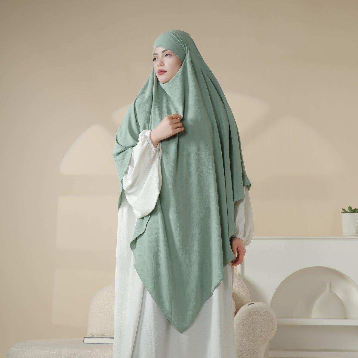 MK005 Khimar une couche en crêpe