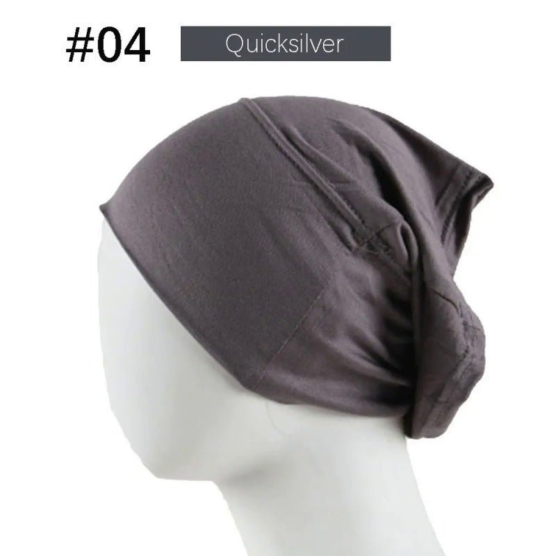 Bonnet Hijab en Coton Mercerisé | Bonnet Tube Extensible (MH198)