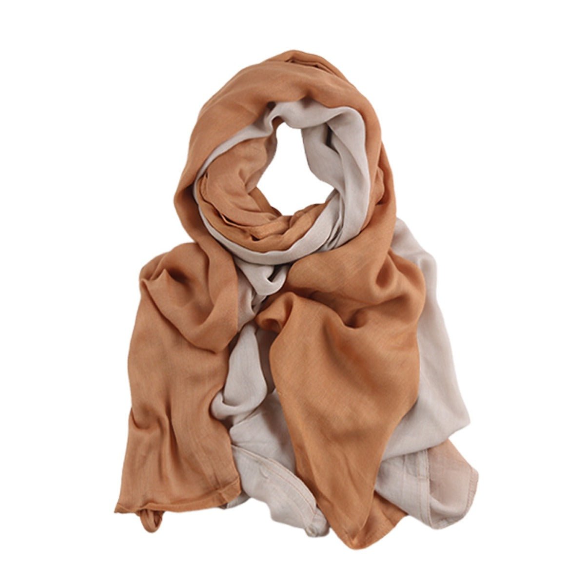 Collection de foulards en coton premium Hijab dégradé (MH123)