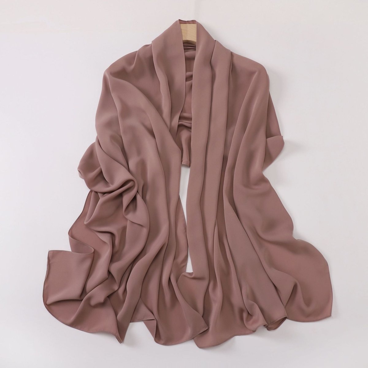 Hijab Long Anti-Froissement Effet Soie (MH154)